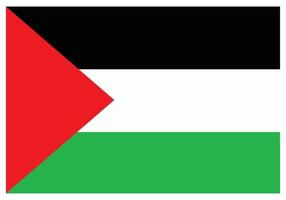 drapeau national de palestine - icône de couleur plate. vecteur