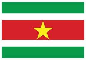 drapeau national du suriname - icône de couleur plate. vecteur