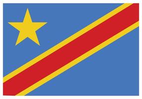 drapeau national du congo - icône de couleur plate. vecteur