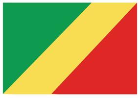 drapeau national de la république du congo - icône de couleur plate. vecteur