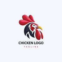 vecteur de logo de poulet, inspiration de modèle de logo.