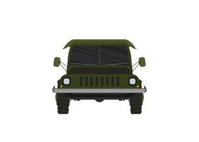 illustration vectorielle de silhouette de voiture militaire hors route vecteur