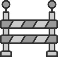 conception d'icône de vecteur de barrière