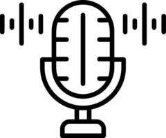 conception d'icône vectorielle d'enregistreur vocal vecteur
