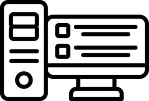 conception d'icône de vecteur d'ordinateur