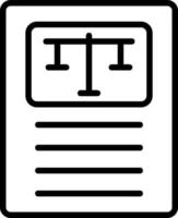 conception d'icône de vecteur droit civil