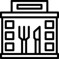 conception d'icône de vecteur de restaurant