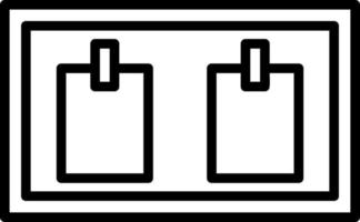 conception d'icône de vecteur de tableau d'affichage