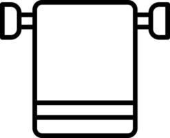 conception d'icône de vecteur de porte-serviettes