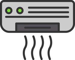 conception d'icône de vecteur de climatiseur