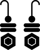 création d'icônes vectorielles boucles d'oreilles vecteur