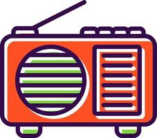 conception d'icône de vecteur de radio