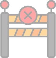 conception d'icône de vecteur de barrière