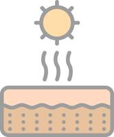 conception d'icône vectorielle de protection uv vecteur