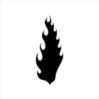 logo du feu. ensemble vectoriel de silhouettes de feu avec différentes formes de charbons ardents. pack de vecteur de feu