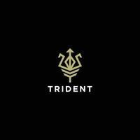 modèle de conception d'icône de logo trident vecteur