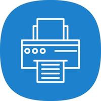 conception d'icône de vecteur d'imprimante