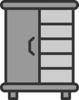 conception d'icône de vecteur de placard