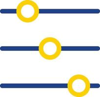 conception d'icône de vecteur de réglage