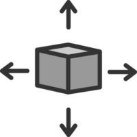 conception d'icône de vecteur de modèle 3d