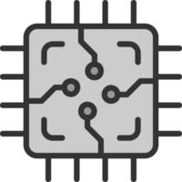 conception d'icône de vecteur de puce