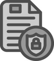 conception d'icône vectorielle de politique de confidentialité vecteur