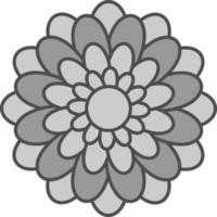 conception d'icône de vecteur de chrysanthème