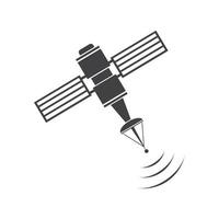 icône satellite, illustration vectorielle de transmission vecteur