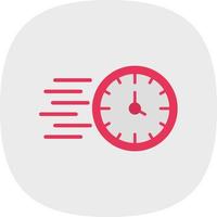 conception d'icône de vecteur de temps rapide