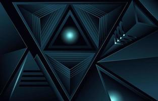 forme abstraite de triangles noirs vecteur