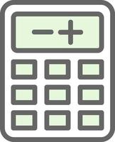 conception d'icône de vecteur de calculatrice