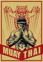 Muay Thai Poster Vector
