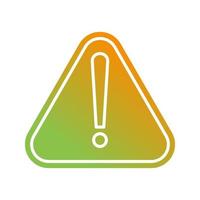 icône de vecteur de signe d'avertissement