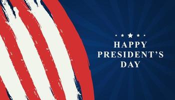 fond de typographie happy presidents day vecteur