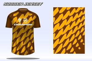 maquette de conception de t-shirt de sport de maillot de football pour le club de football 09 vecteur