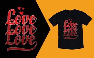 t-shirt bonne saint valentin vecteur