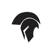 modèle de logo de gladiateur spartiate vecteur