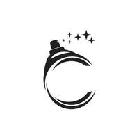 logo de parfum. conception de symbole d'illustration vectorielle vecteur