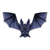 illustration de tatouage de chauve-souris vecteur