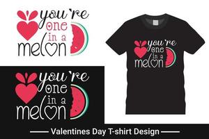 conception de t-shirt happy valentine's day, vecteur, graphique, typographie pro vecteur