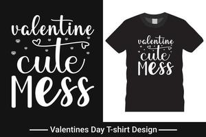 conception de t-shirt happy valentine's day, vecteur, graphique, typographie pro vecteur