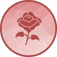 icône de fond rose low poly vecteur