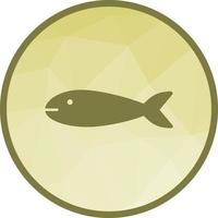 icône de fond poisson low poly vecteur