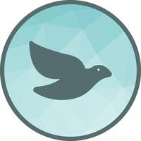 icône de fond colombe low poly vecteur