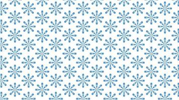 papier peint flocon de neige géométrique bleu sur blanc vecteur