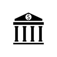 banque icône vecteur signe et symbole
