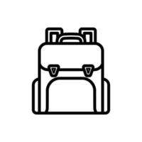 Conception d'illustration vectorielle d'icône d'école de sac vecteur