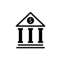 banque icône vecteur signe et symbole