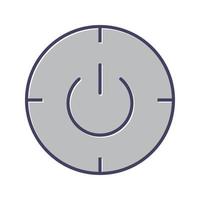 icône de vecteur de mise sous tension et hors tension programmée