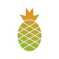 icône de glyphe de vecteur d'ananas unique